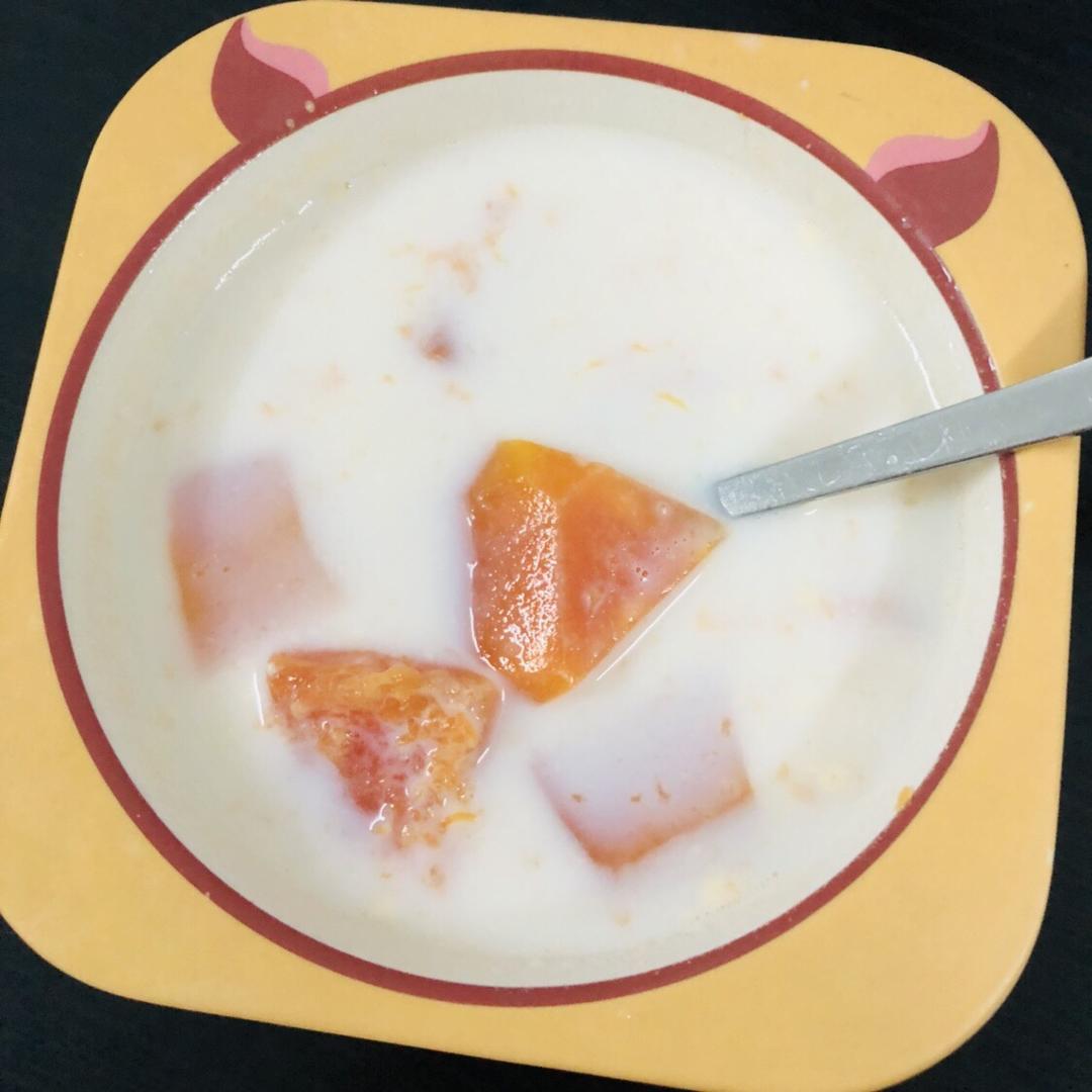 牛奶炖木瓜