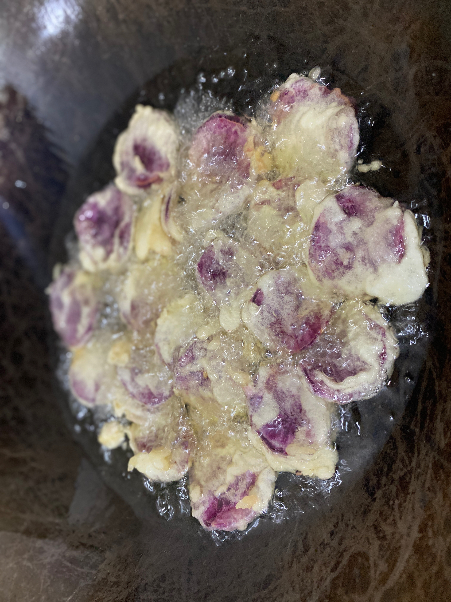 炸紫薯片 潮汕脆脆版的做法 步骤3