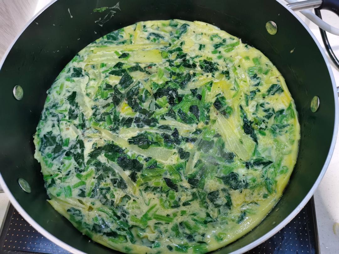 菠菜鸡蛋小方