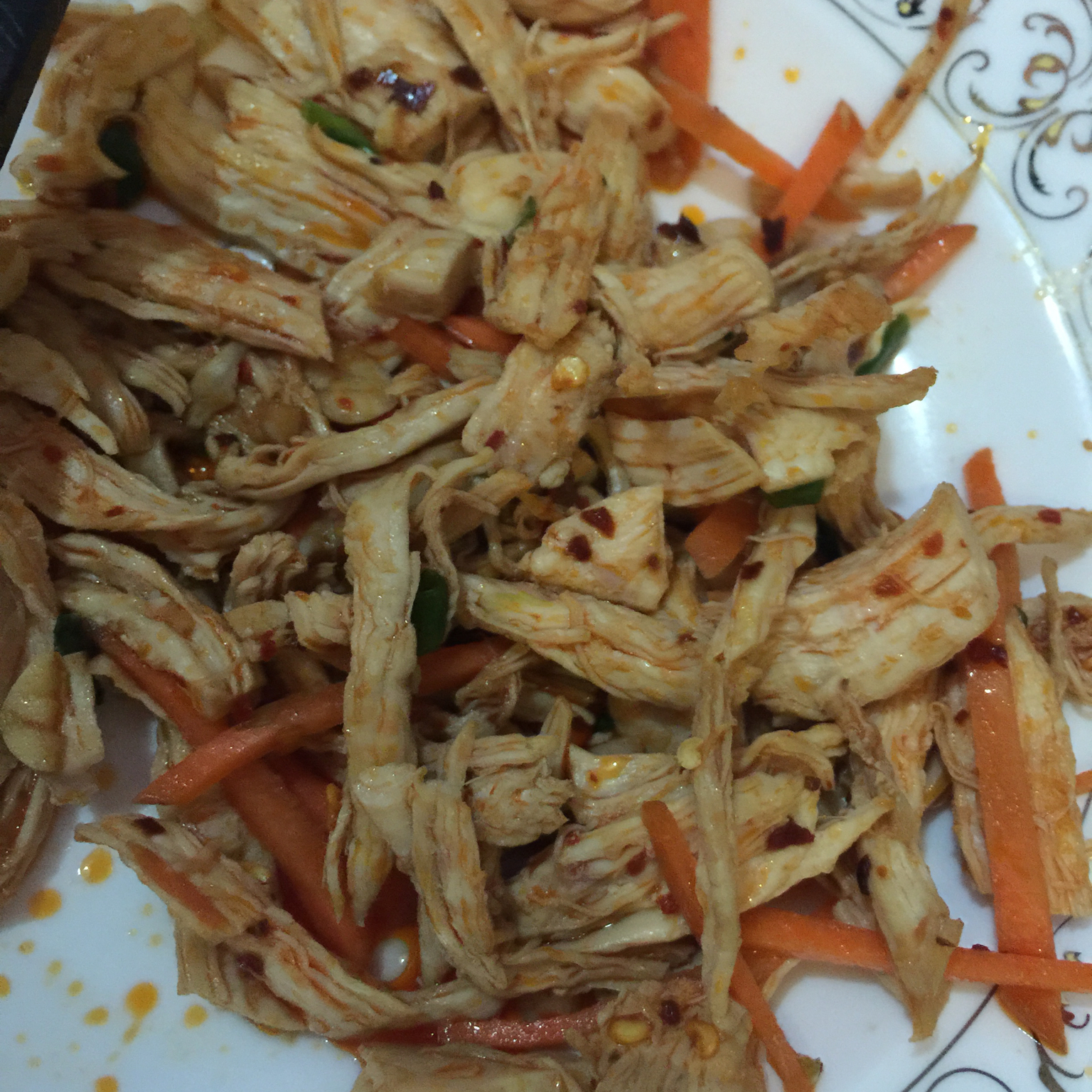 凉拌麻辣鸡丝