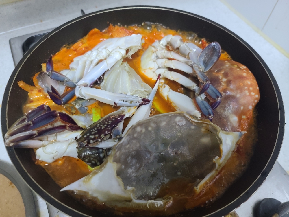 最爱梭子蟹之韩式螃蟹汤的做法