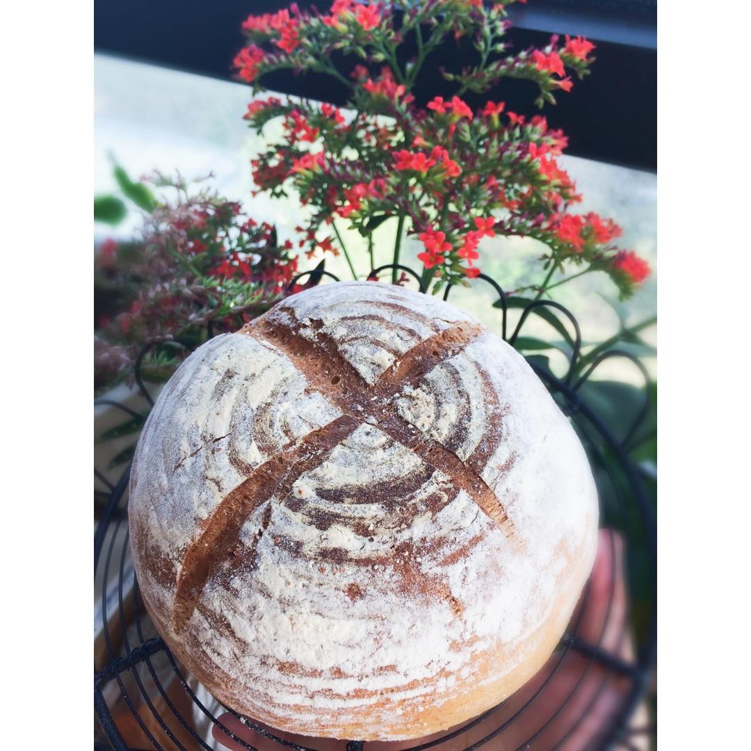 无油全麦乡村面包