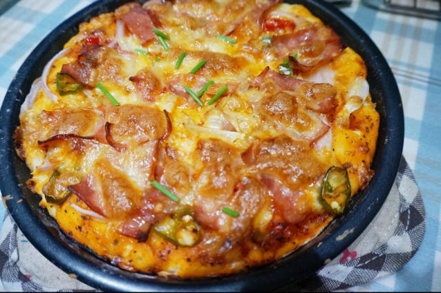 不用酵母的披萨底 No Yeast Pizza Dough