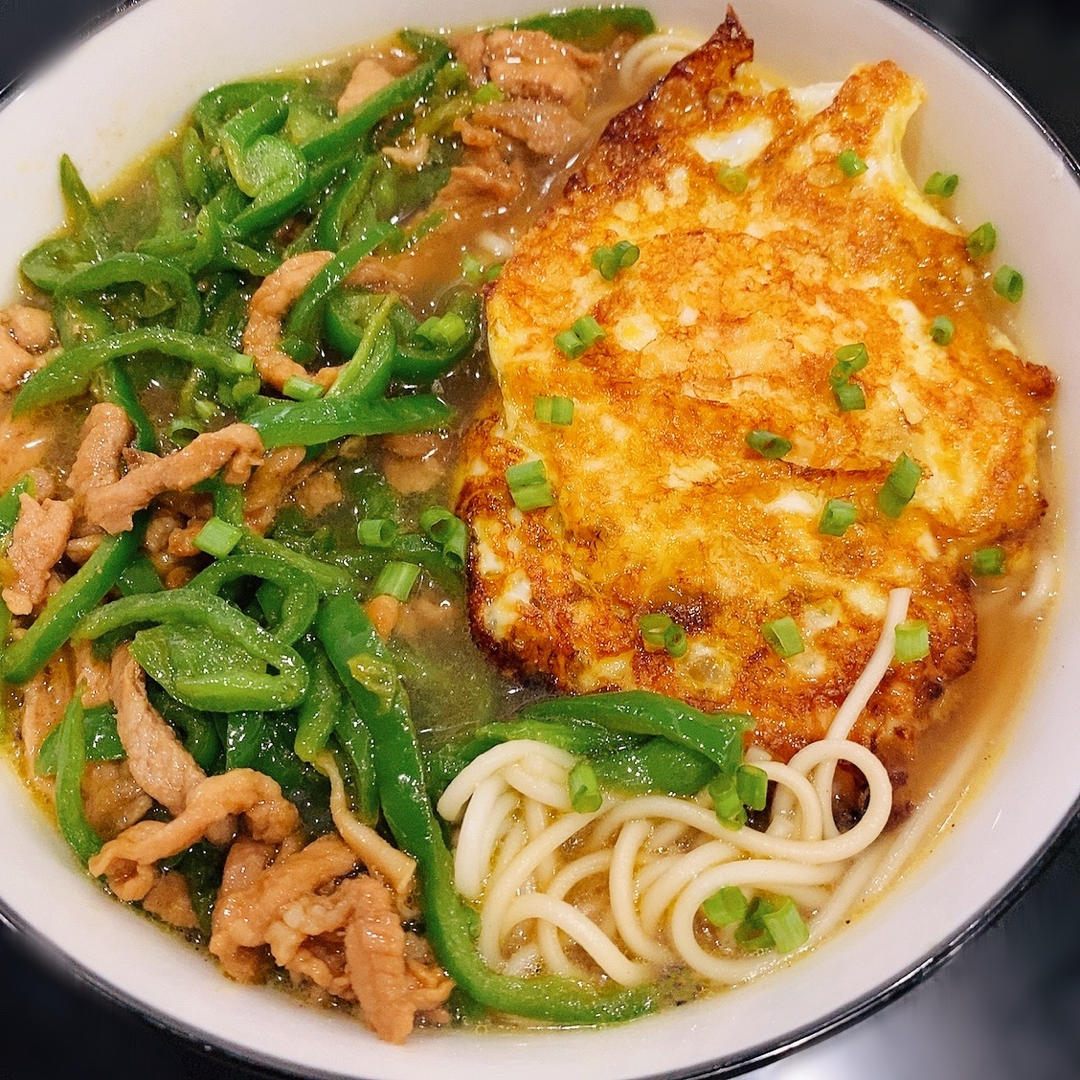 青椒肉丝面