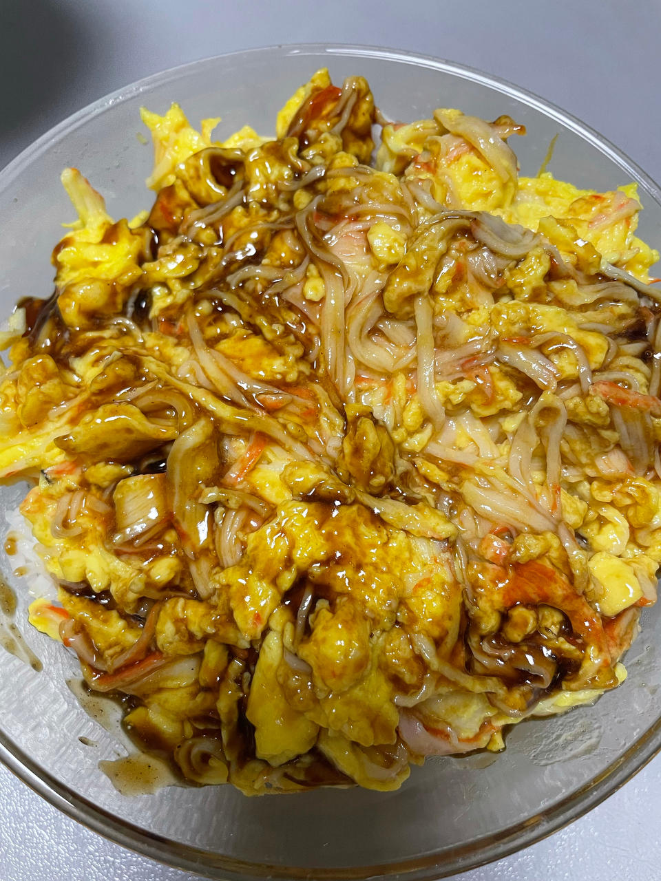 天津饭【蟹玉丼】蟹棒与鸡蛋的完美融合