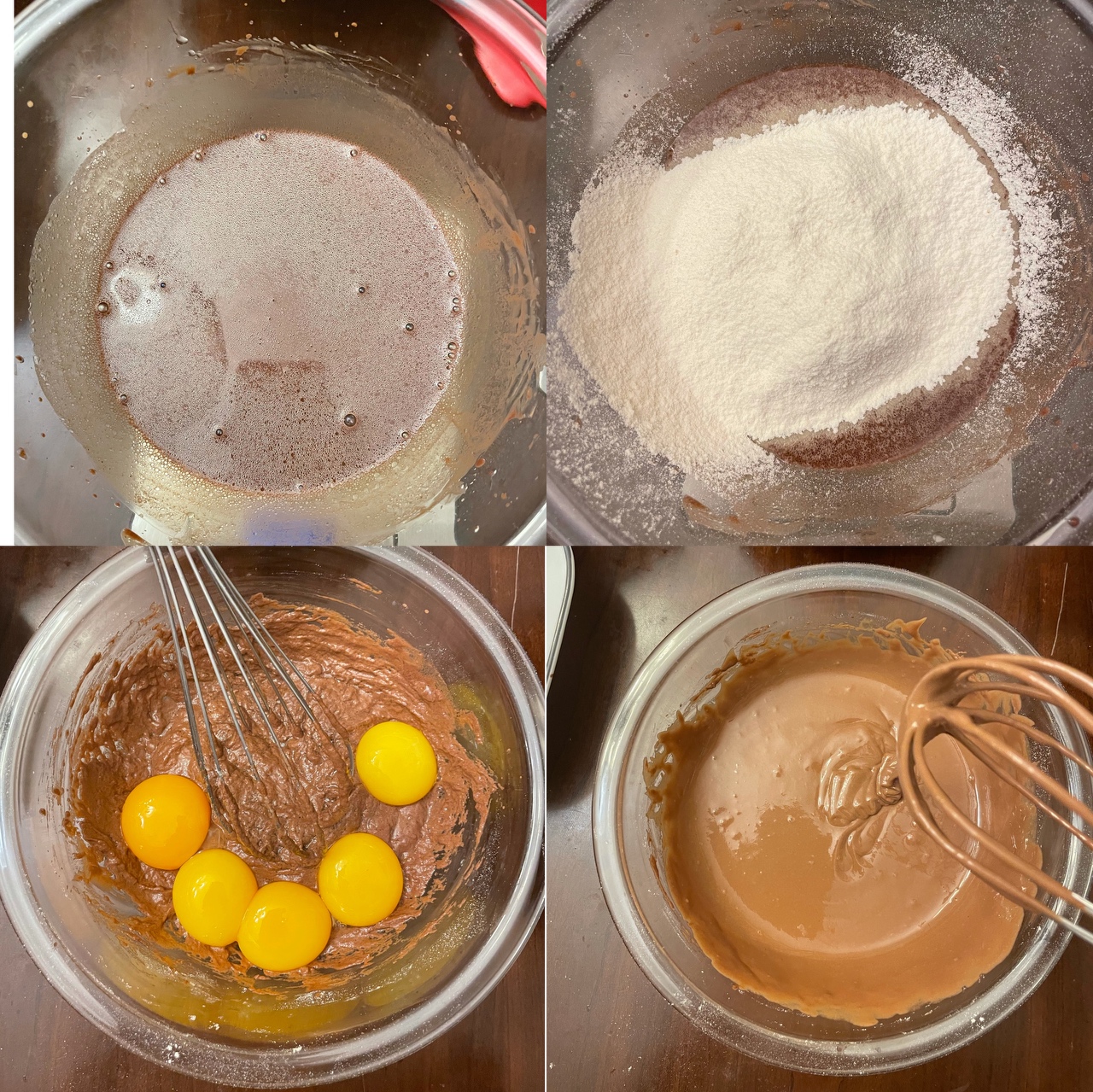 普通面粉(中筋粉)做巧克力戚风的做法 步骤3