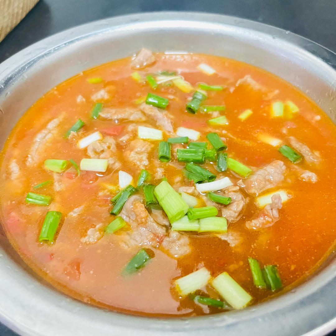 番茄牛肉酸汤（非常适合孕期吃）