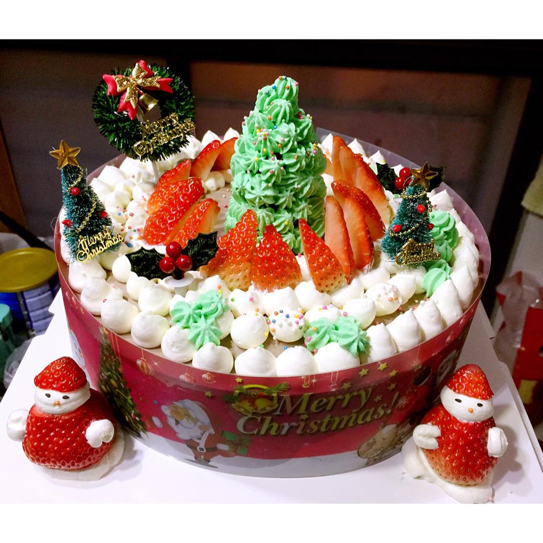 手机用户8055_tjza做的圣诞双层蛋糕