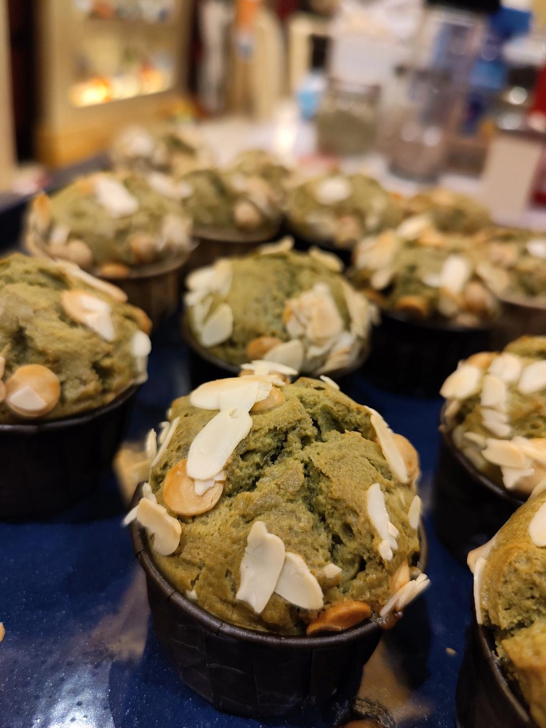 这个颜值太高了--【抹茶白巧克力玛芬】