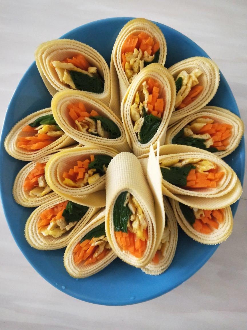 清爽的韭菜千张卷