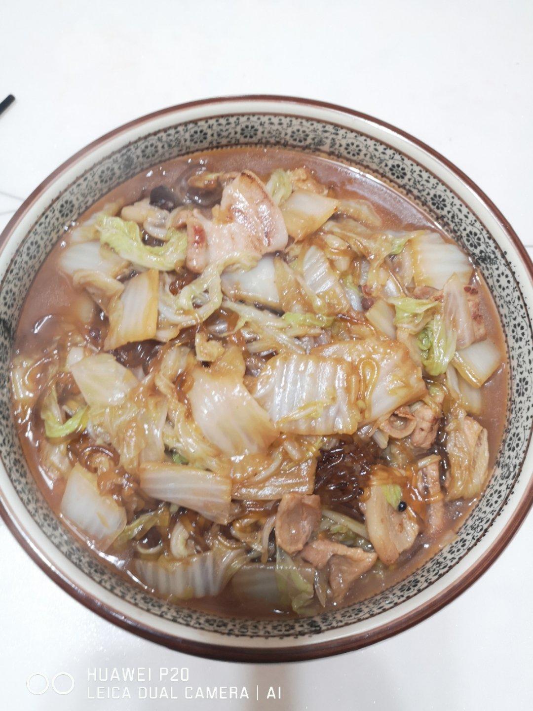 猪肉白菜炖粉条