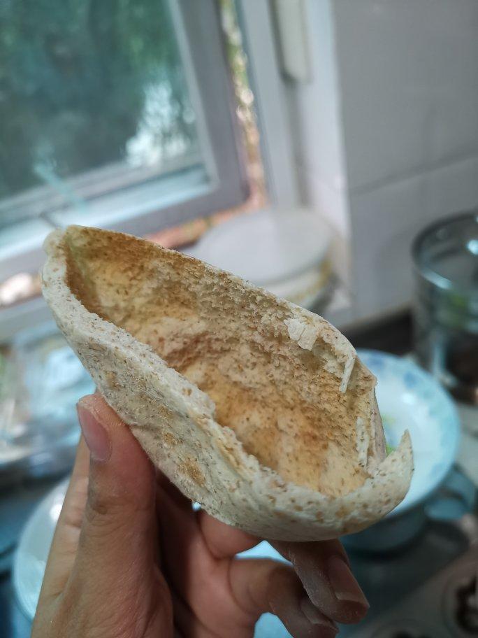 100％全麦无油口袋饼（pita皮塔空心面包）