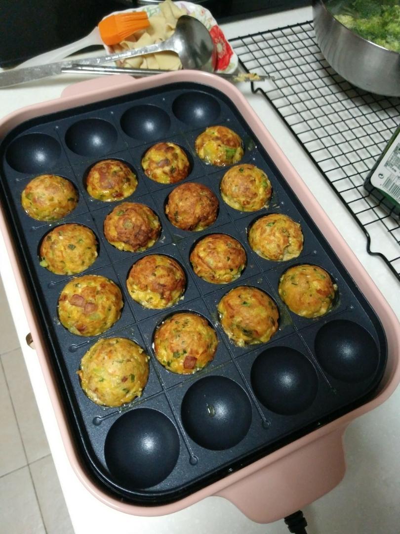 烤豆腐蔬菜丸子（章鱼烧烤板）