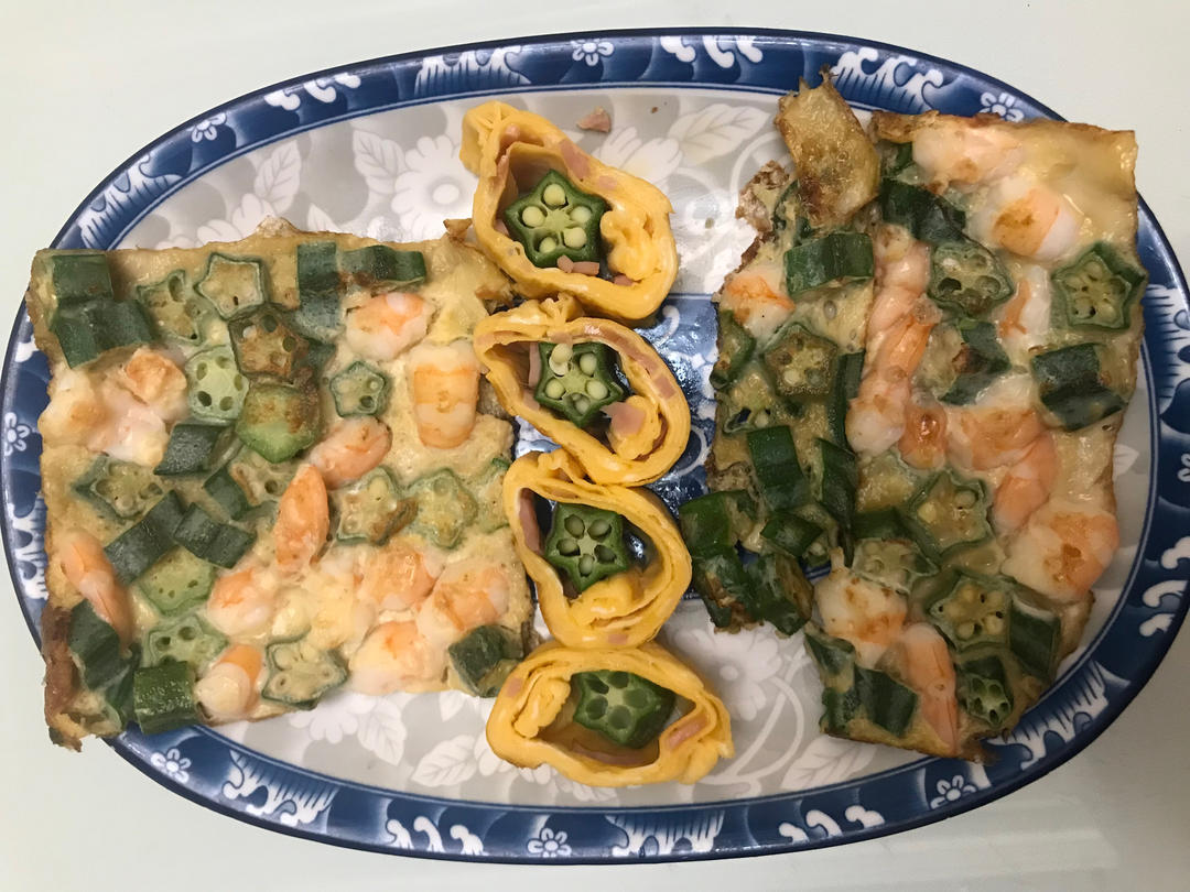 高颜值全麦秋葵厚蛋三明治 ｜ #Healthybreakfast#