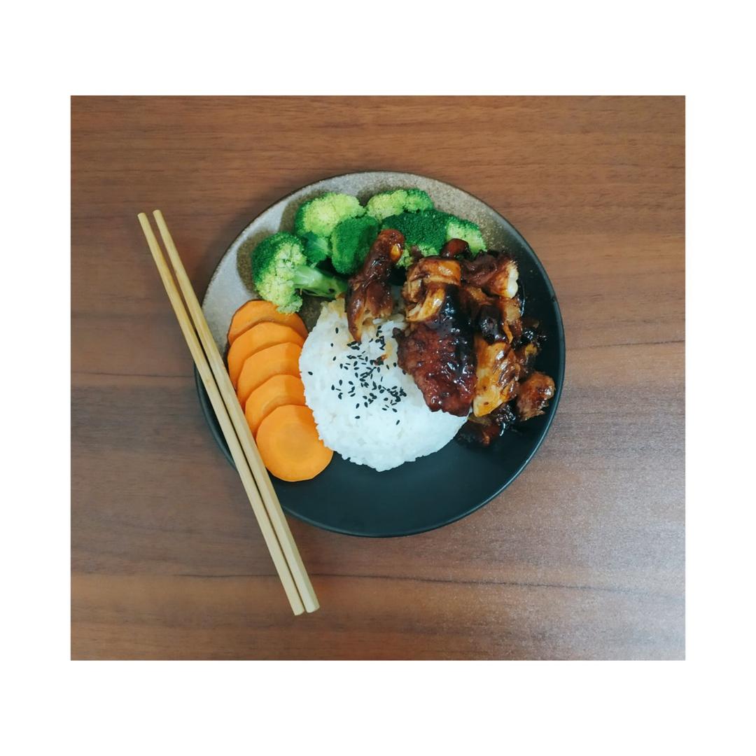 照烧鸡腿饭