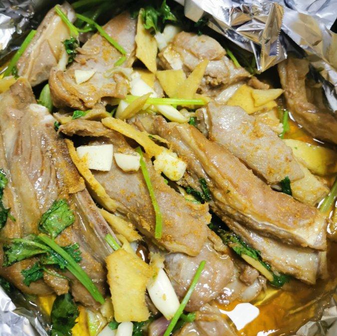 家庭烤箱烤羊排