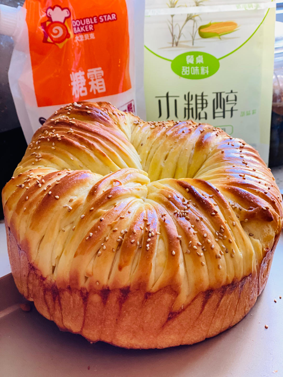 治愈系网红面包 毛线球面包🧶（含整形视频）