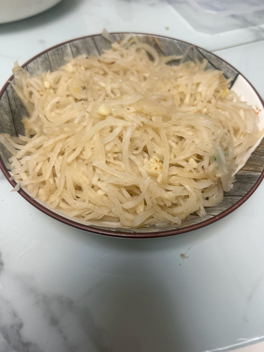 清香可口清炒白萝卜丝