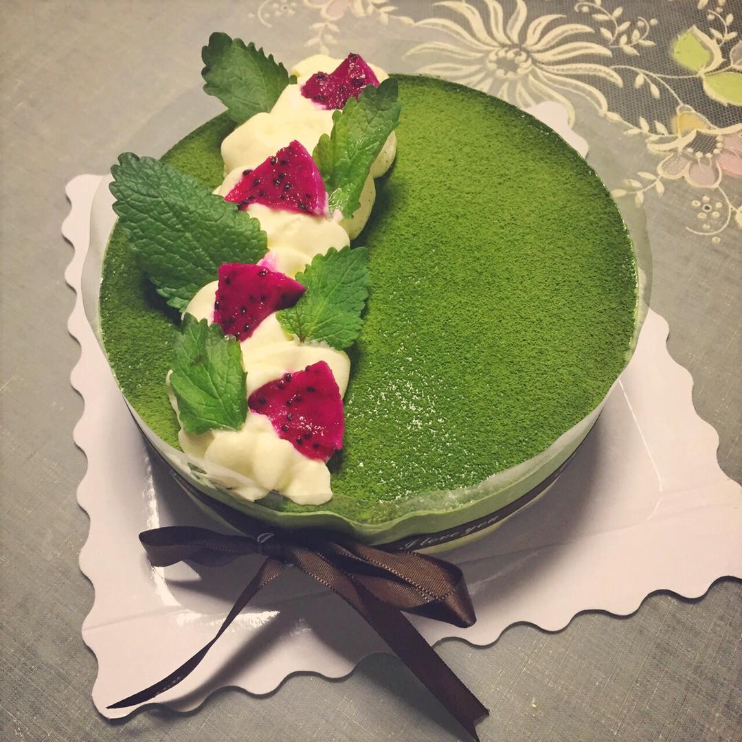 抹茶红豆芝士慕斯