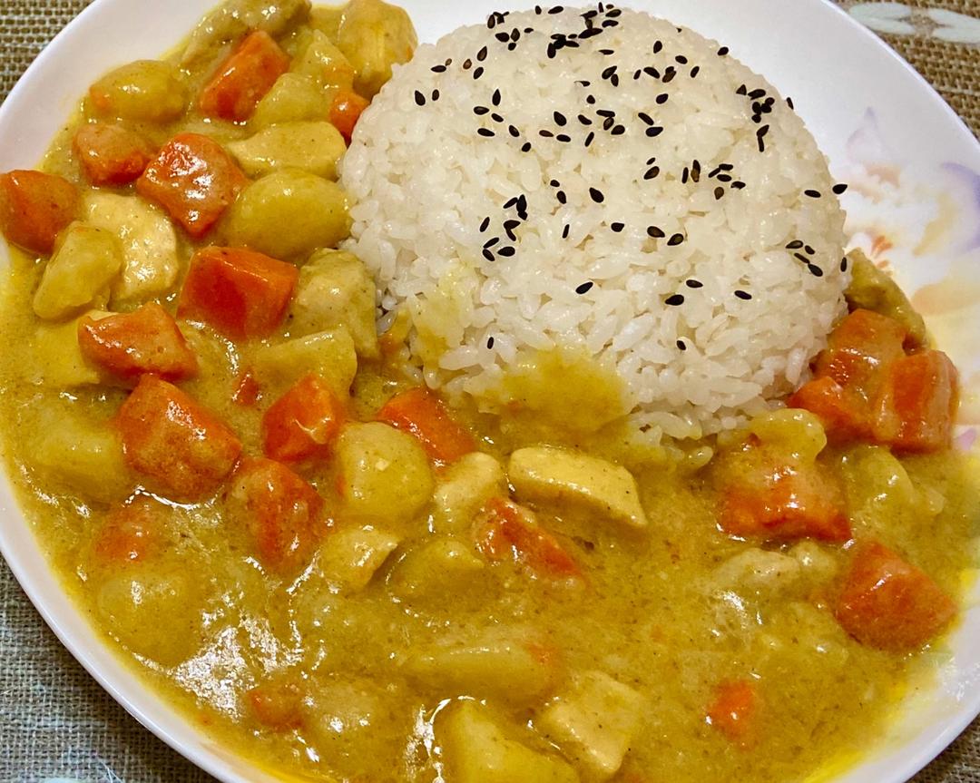 咖喱鸡丁饭（简易版）