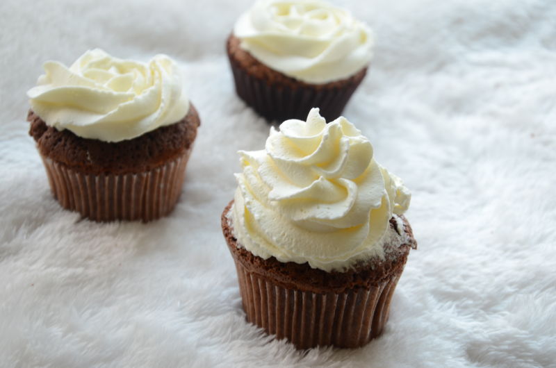 古典巧克力cupcake配马斯卡彭奶油霜