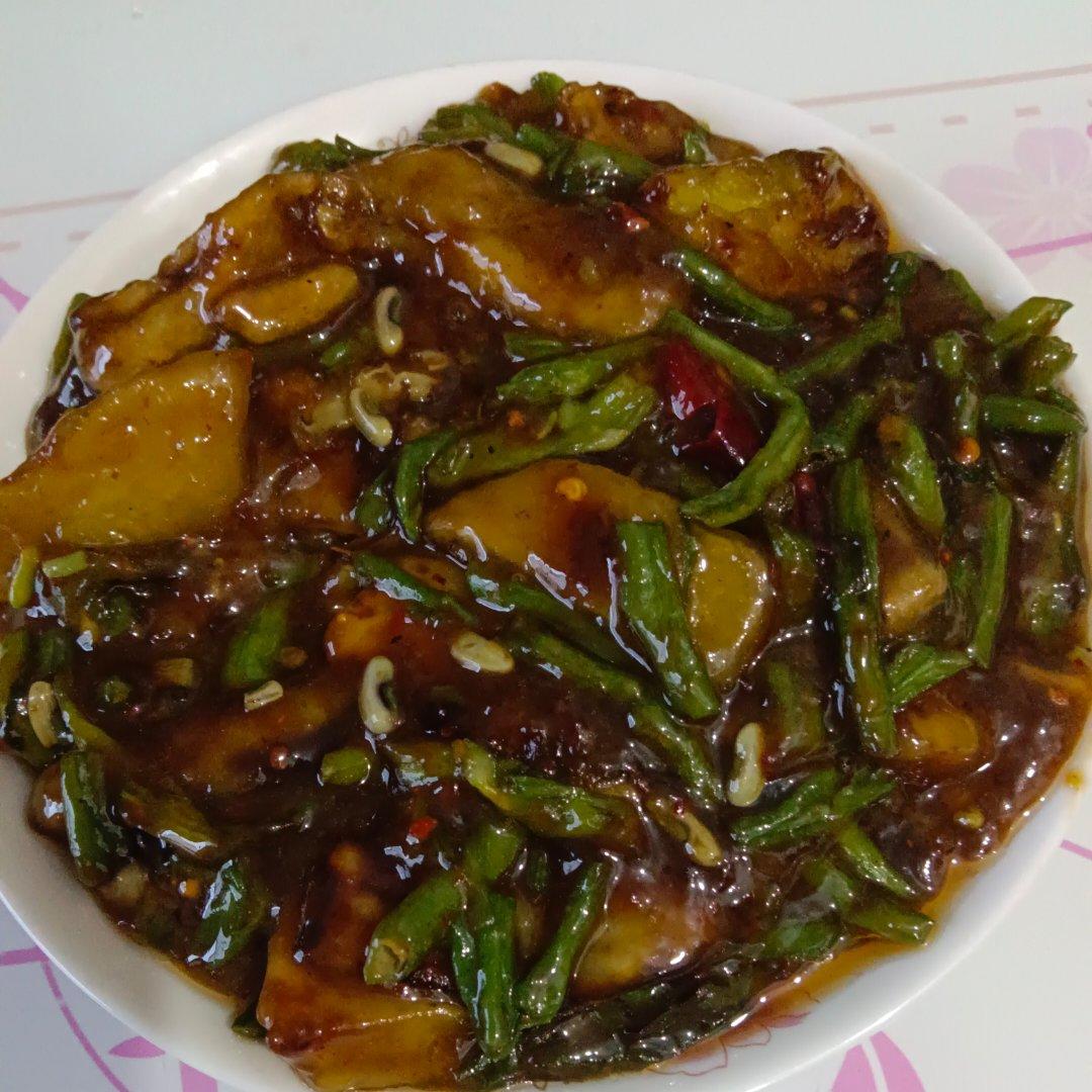 豆角烧茄子