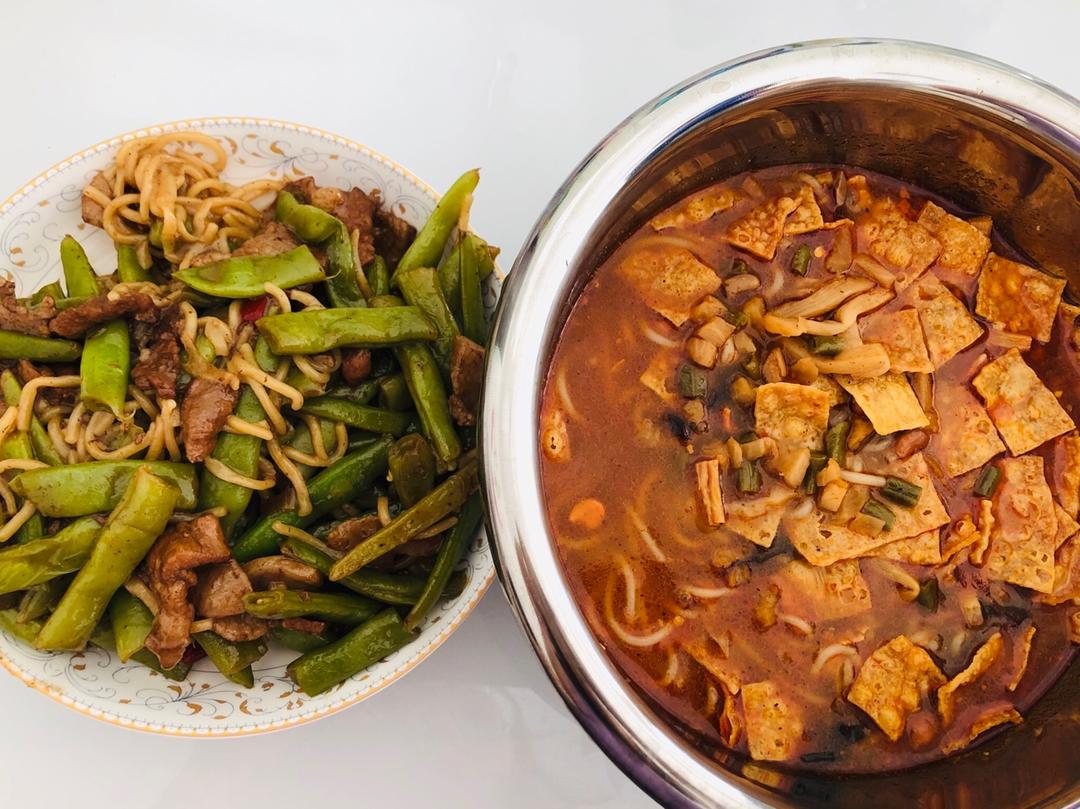 豆角焖面