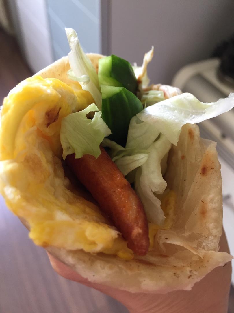 阿瑞a做的快手早餐手抓饼