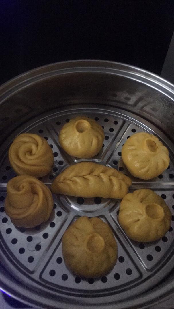 南瓜玫瑰花馒头