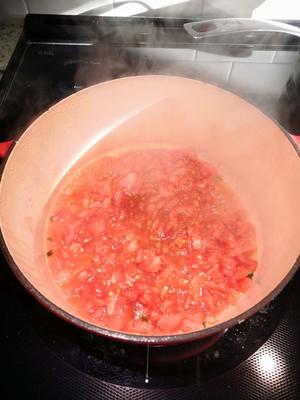 番茄虾滑白玉菇粉丝汤~超鲜美~的做法 步骤7