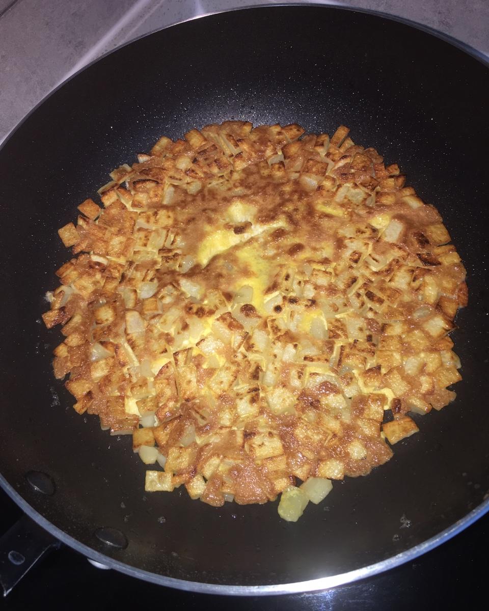 香煎土豆丝鸡蛋饼