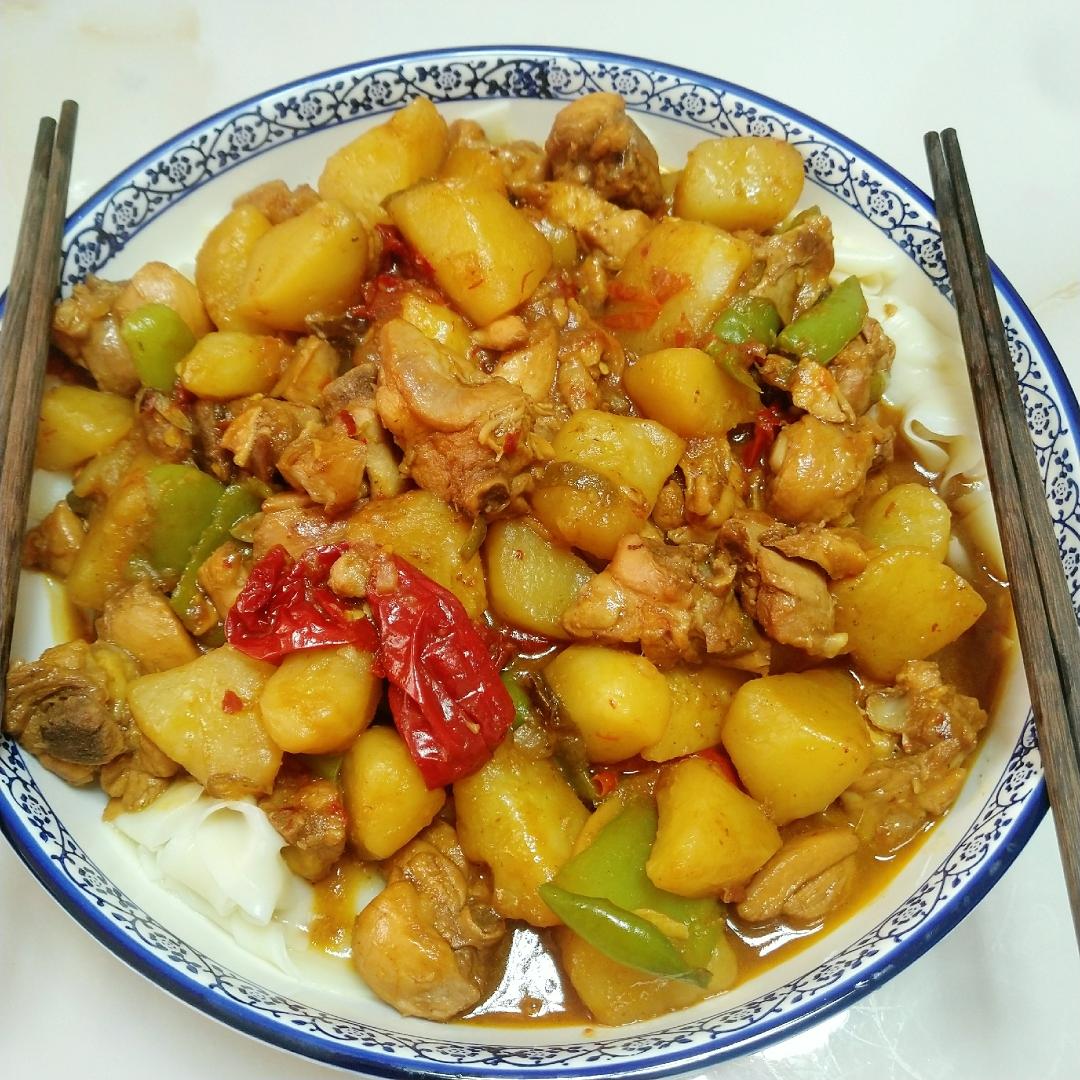 快手菜之新疆大盘鸡的做法