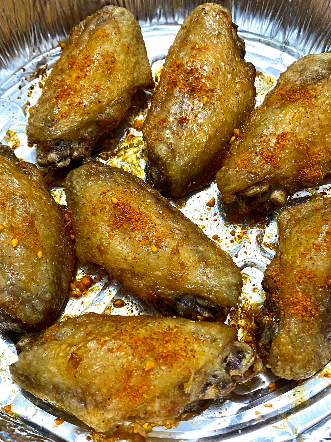 盐焗脆皮鸡翅不放一滴油空气炸锅烤烤太香了