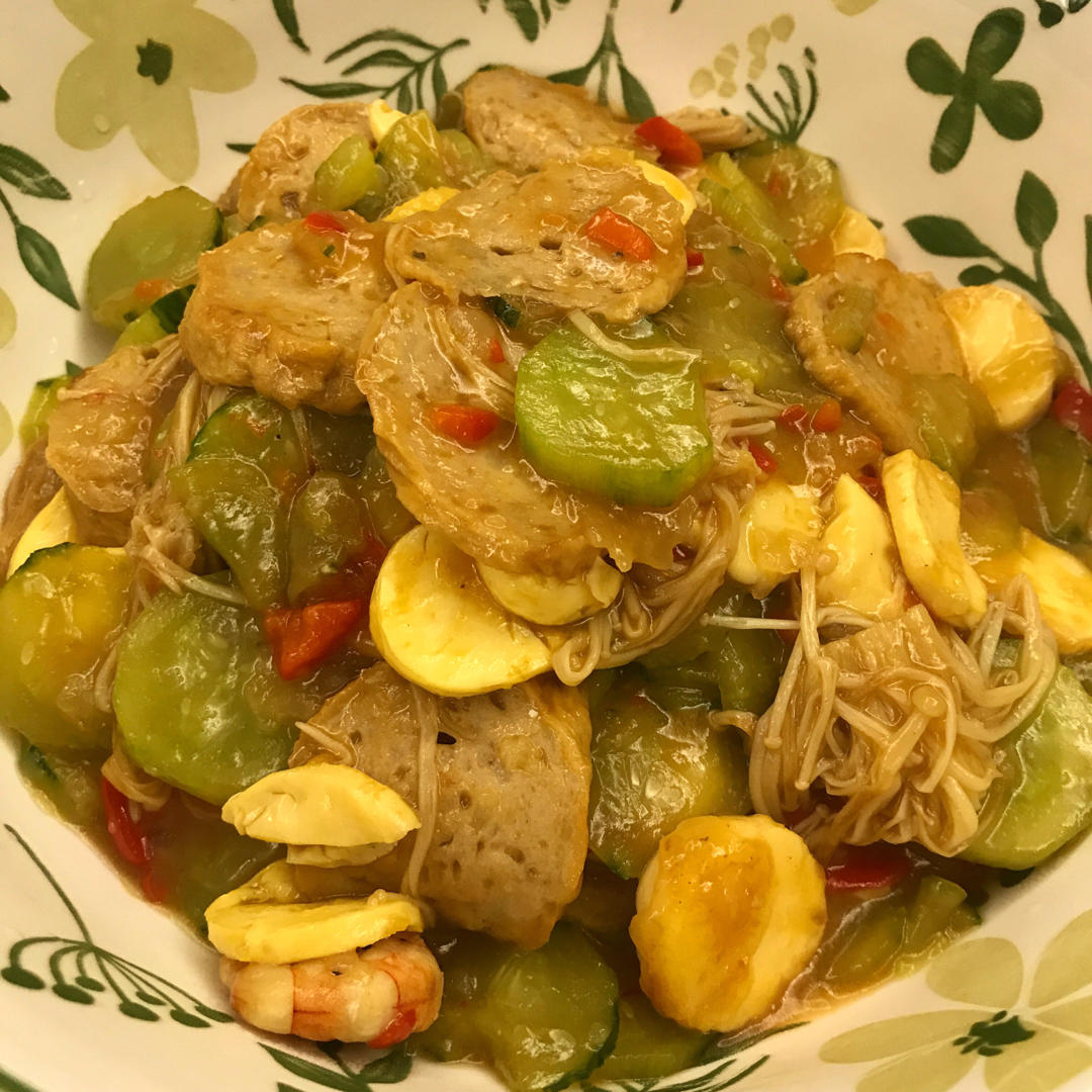 鲜虾豆腐煲