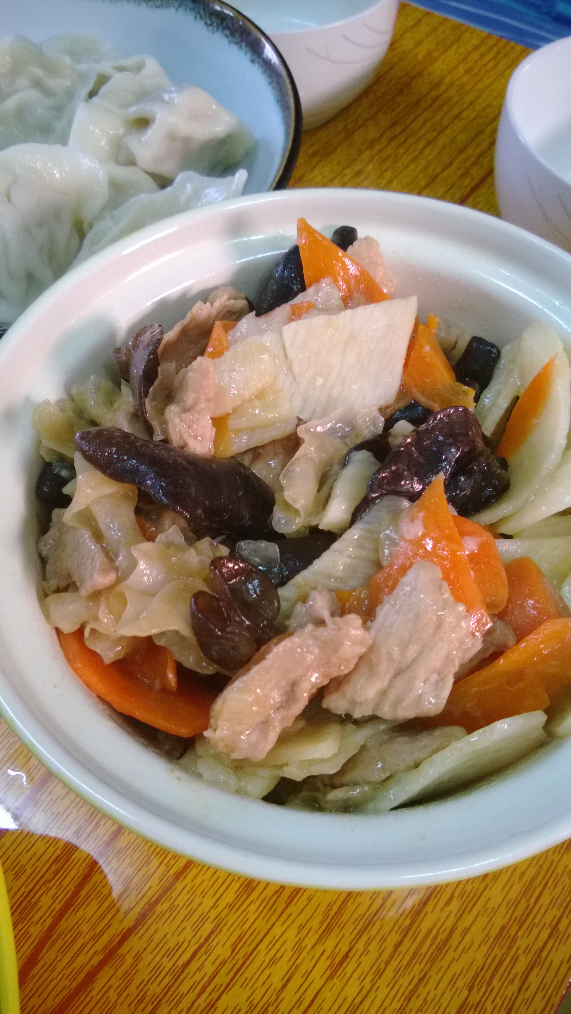 肉片山药炒木耳