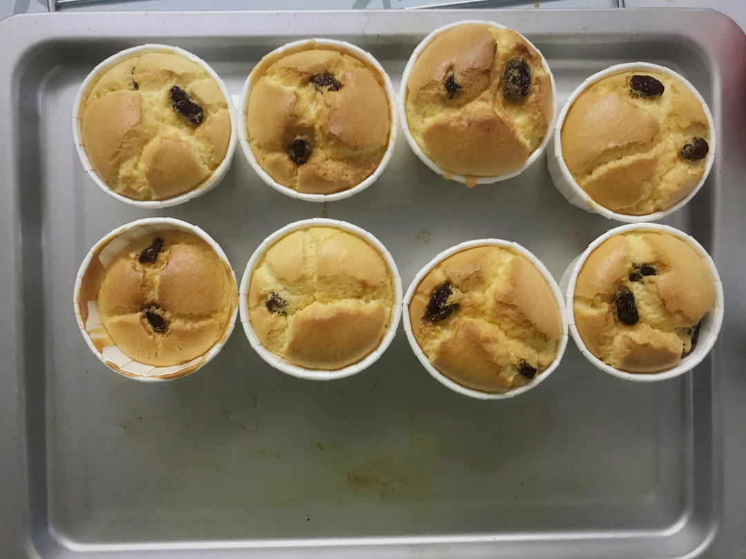 纸杯蛋糕 8寸戚风蛋糕的量