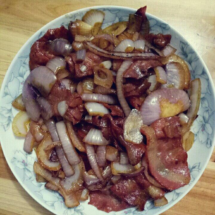 乐意帮黄姐做的洋葱炒培根