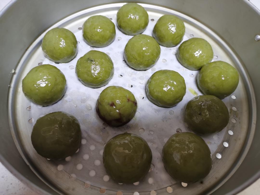 青团（艾草粉版不开裂不塌陷）