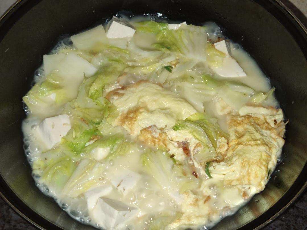 白菜豆腐汤