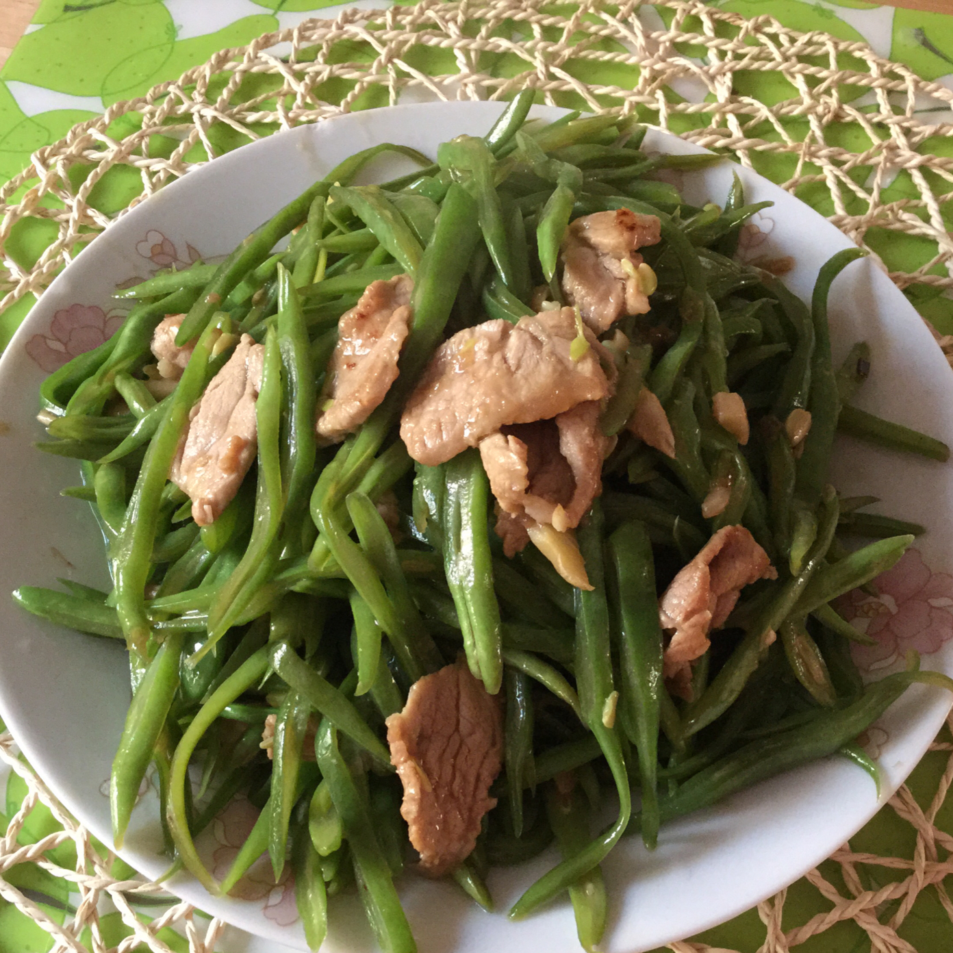 豆角炒肉