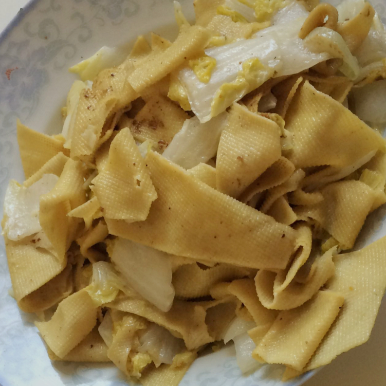 白菜炒干豆腐