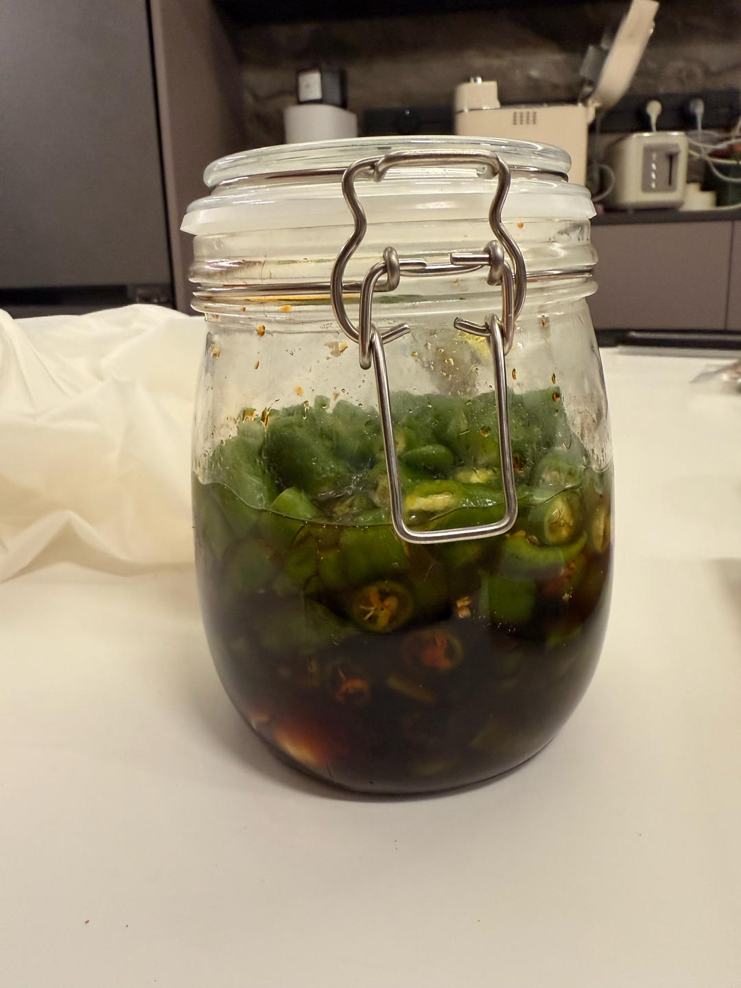 生腌辣椒圈（零厨艺）