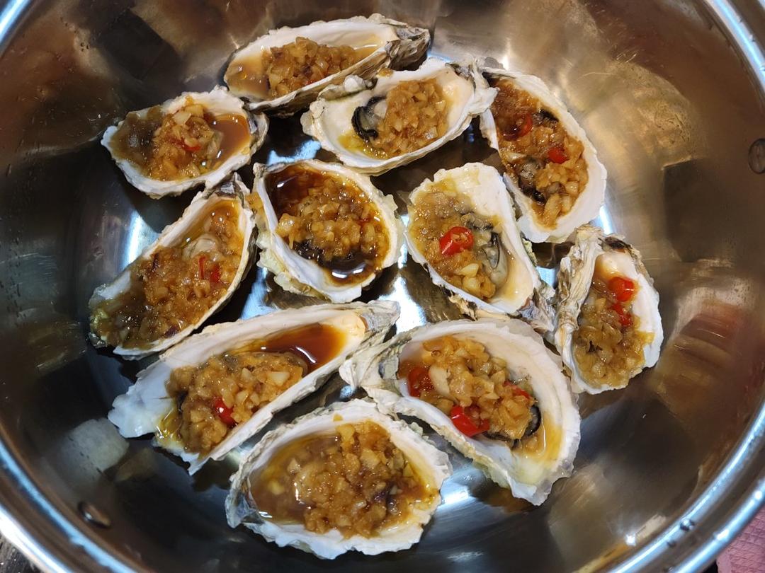 超简单～蒸蒜蓉生蚝