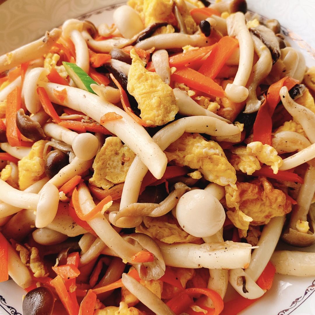 稀土xt做的鸡蛋炒双菇