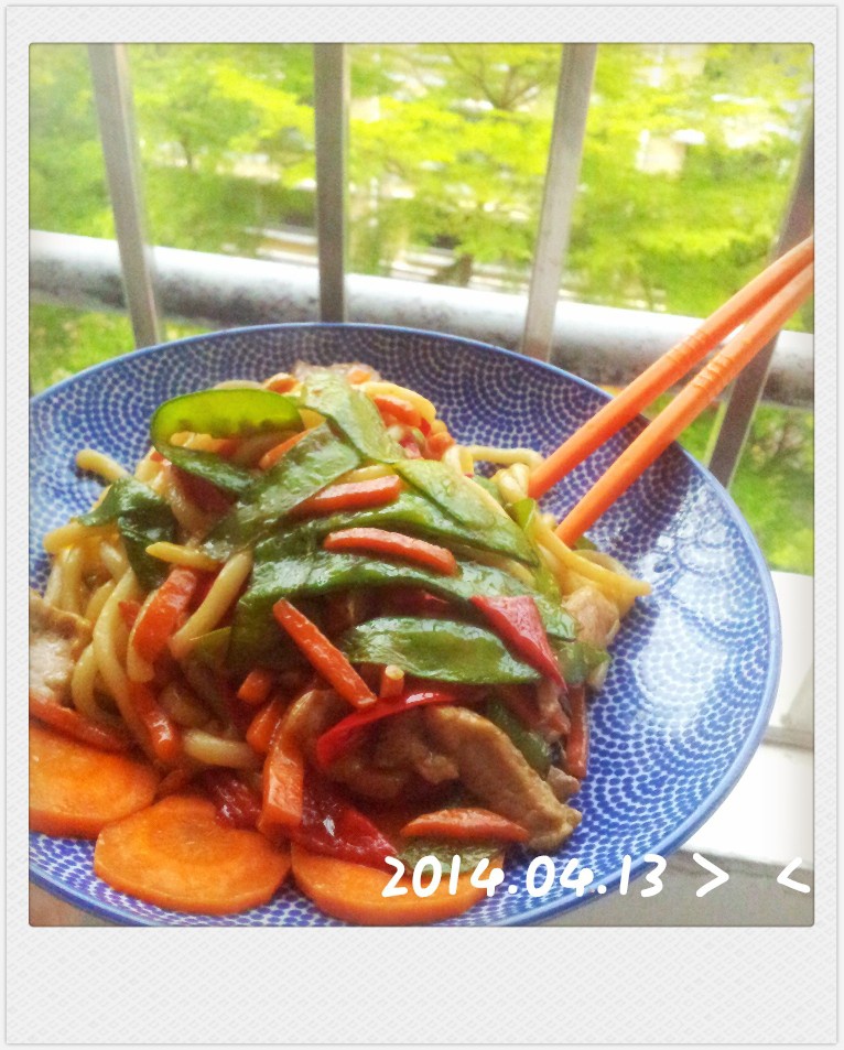 什锦炒乌冬面