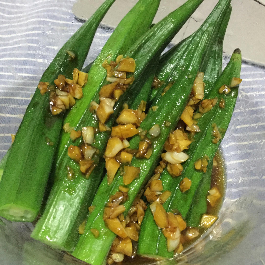 秋葵最好吃的做法，蒜香秋葵