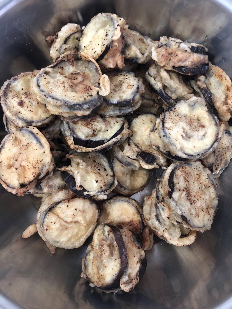 外酥里嫩❗️好吃到舔手指的炸茄盒❗️上桌光盘
