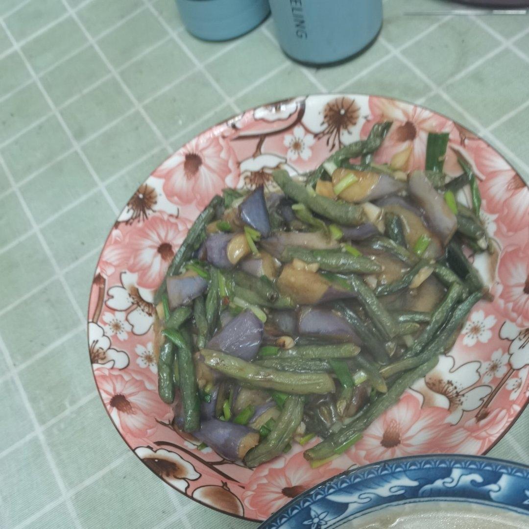 茄子烧豆角