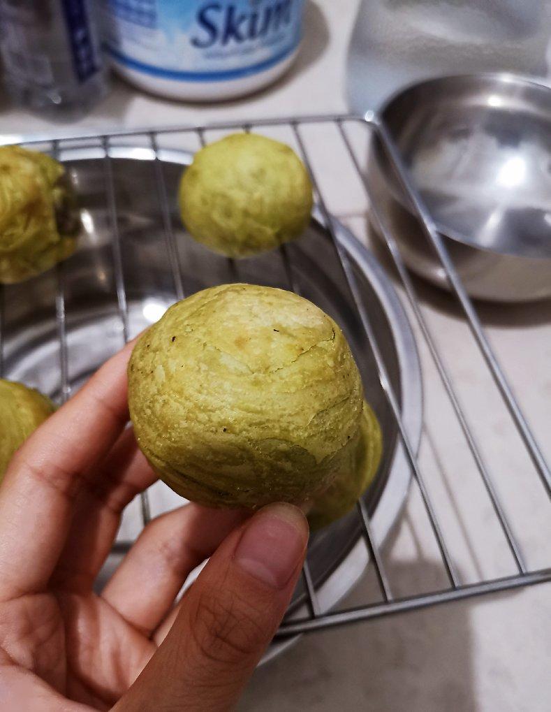 麻薯肉松蛋黄酥（少油少糖）