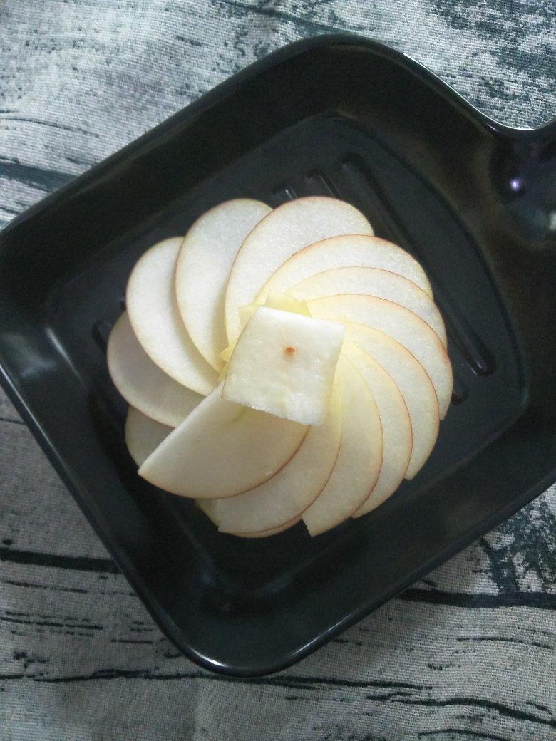 漩涡苹果摆盘